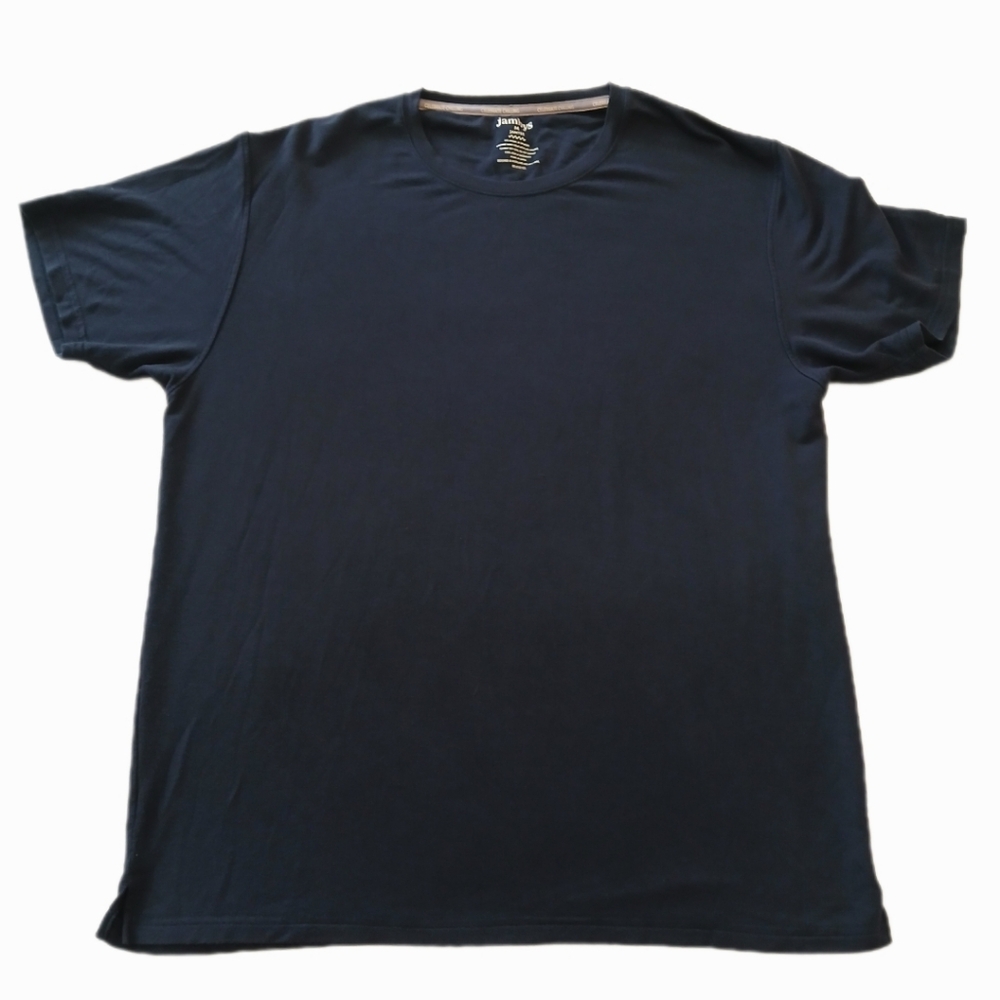 Jamby's Men's Unisex Navy Blue T-Shirt JamTee Cloud Loop French Terry